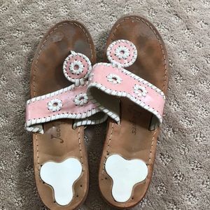 Worn jack Rogers size 8 pale pink